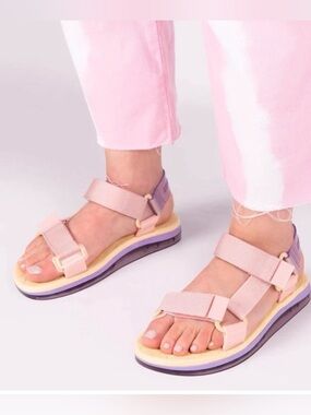 Melissa Papete + Rider Sandal pink/yellow